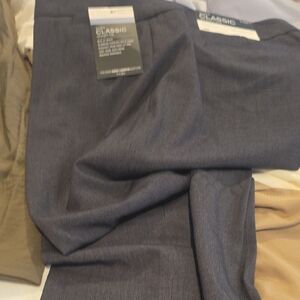Classic Womens Dress Pants in Heathered Charcoal.NWT SIZE 14P